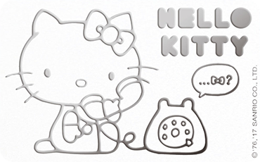 HELLO KITTY純白悠遊卡-CALL ME 