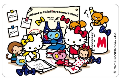 HELLO KITTY雙緞帶悠遊卡-小小設計師