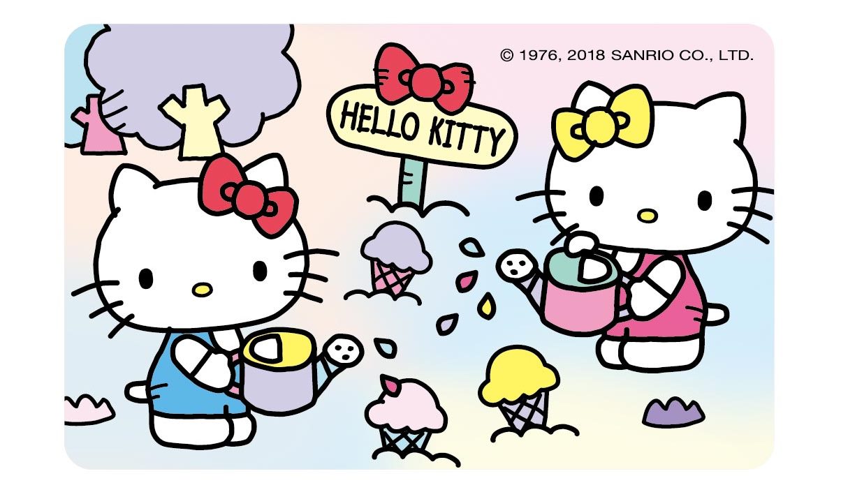 HELLO KITTY悠遊卡-小小世界-冰淇淋花田
