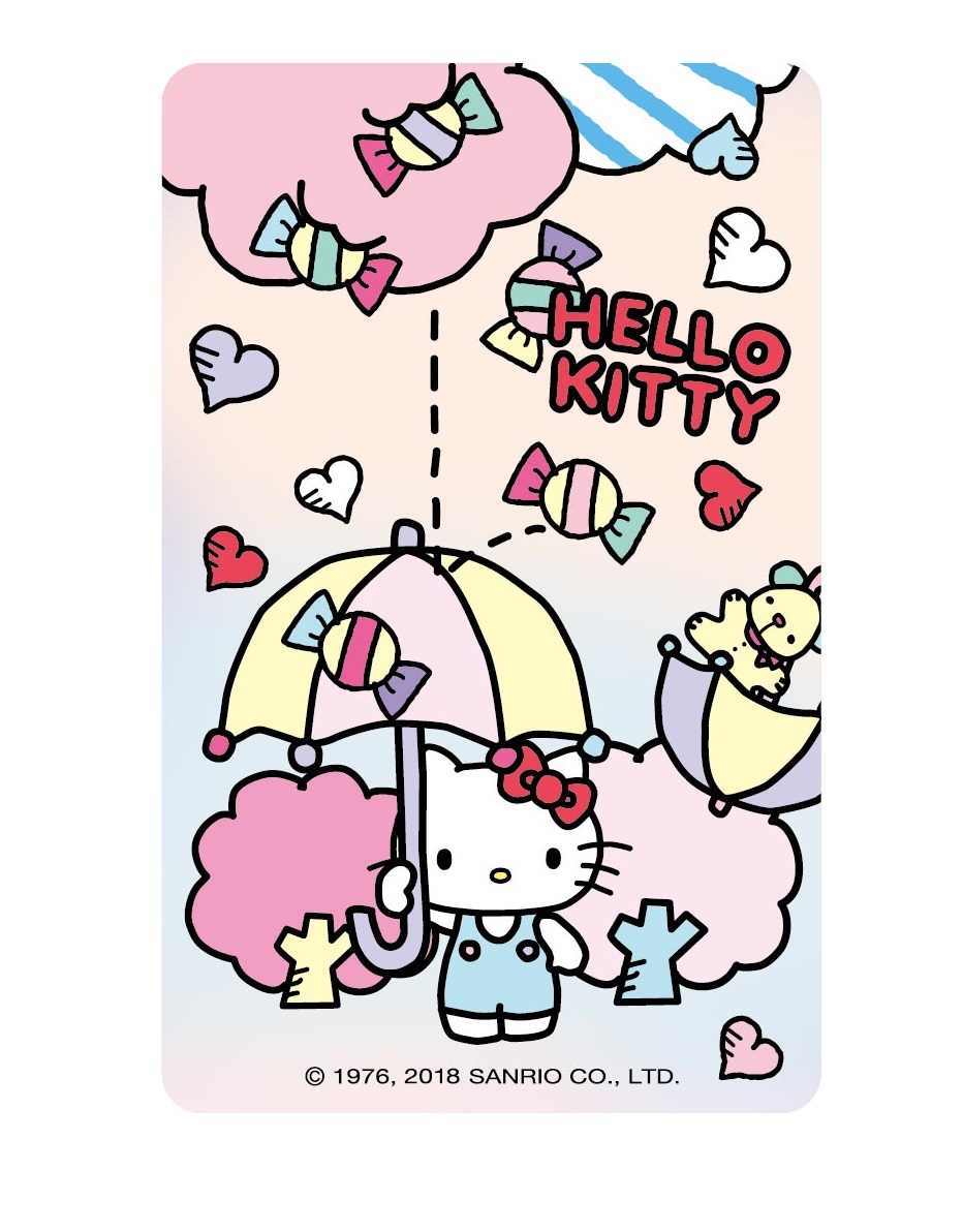 HELLO KITTY悠遊卡-小小世界-糖果雨
