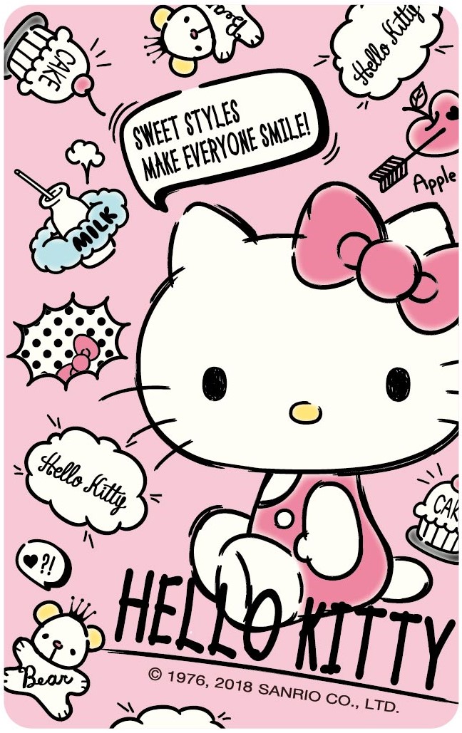 HELLO KITTY悠遊卡-珍珠白漫畫風A