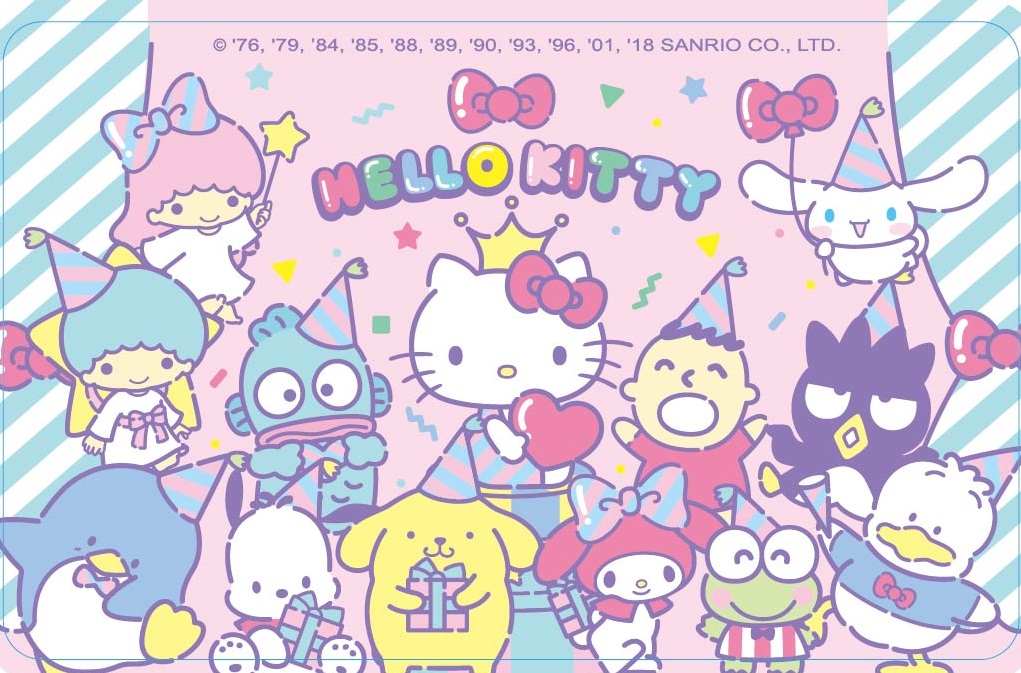 HELLO KITTY 45TH紀念悠遊卡-全員到齊