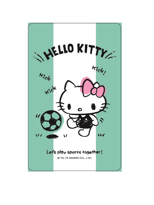 HELLO KITTY悠遊卡-足球甜心