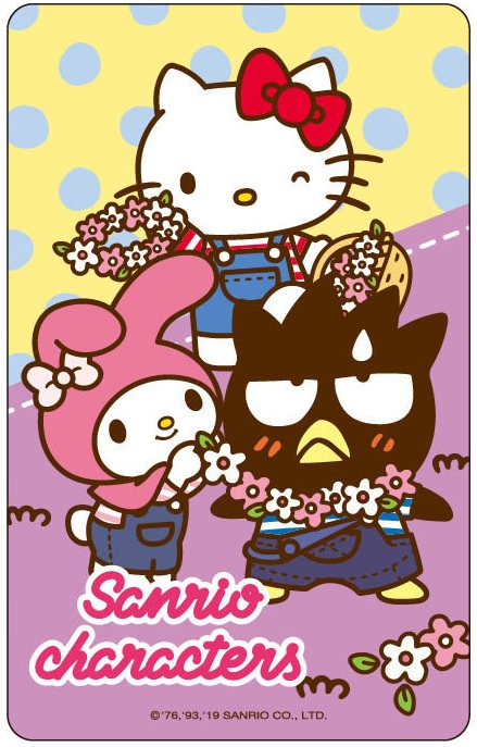 三麗鷗吊帶褲系列悠遊卡-花圈