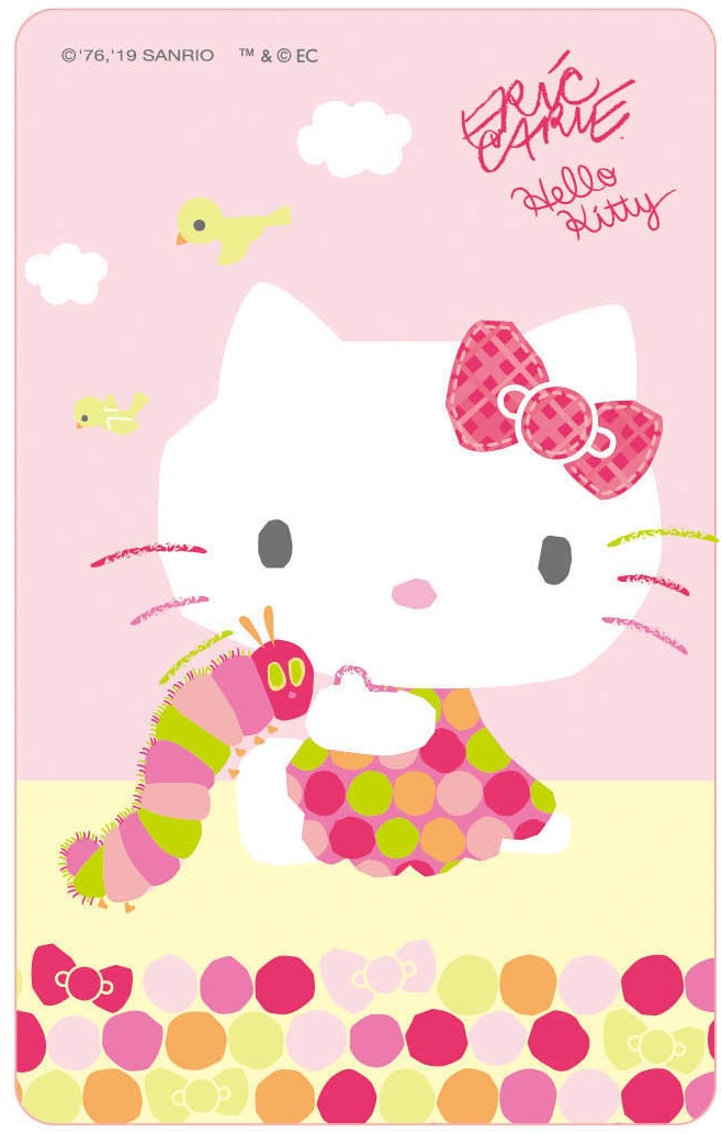 HELLO KITTYx好餓的毛毛蟲悠遊卡-點點