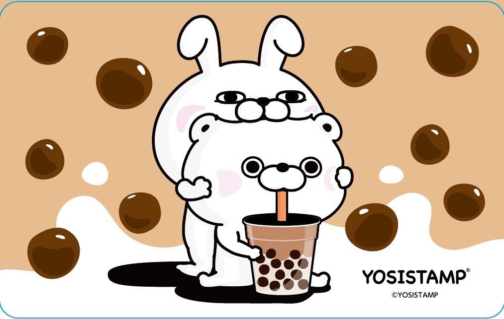 YOSISTAMP悠遊卡-珍珠奶茶