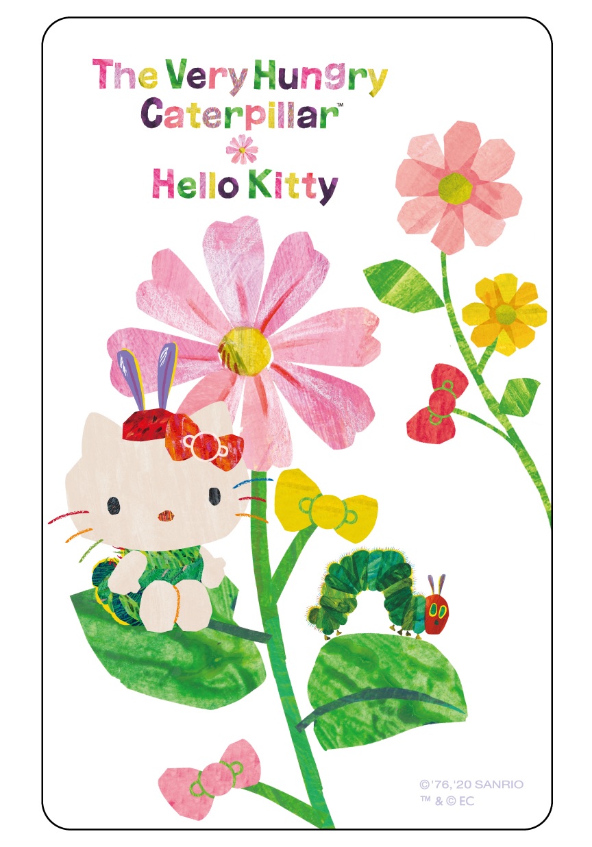 HELLO KITTYx好餓好餓毛毛蟲悠遊卡-毛毛蟲
