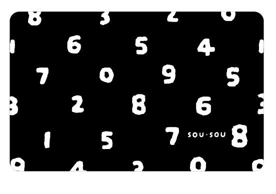 SOU．SOU悠遊卡-十數(黑)
