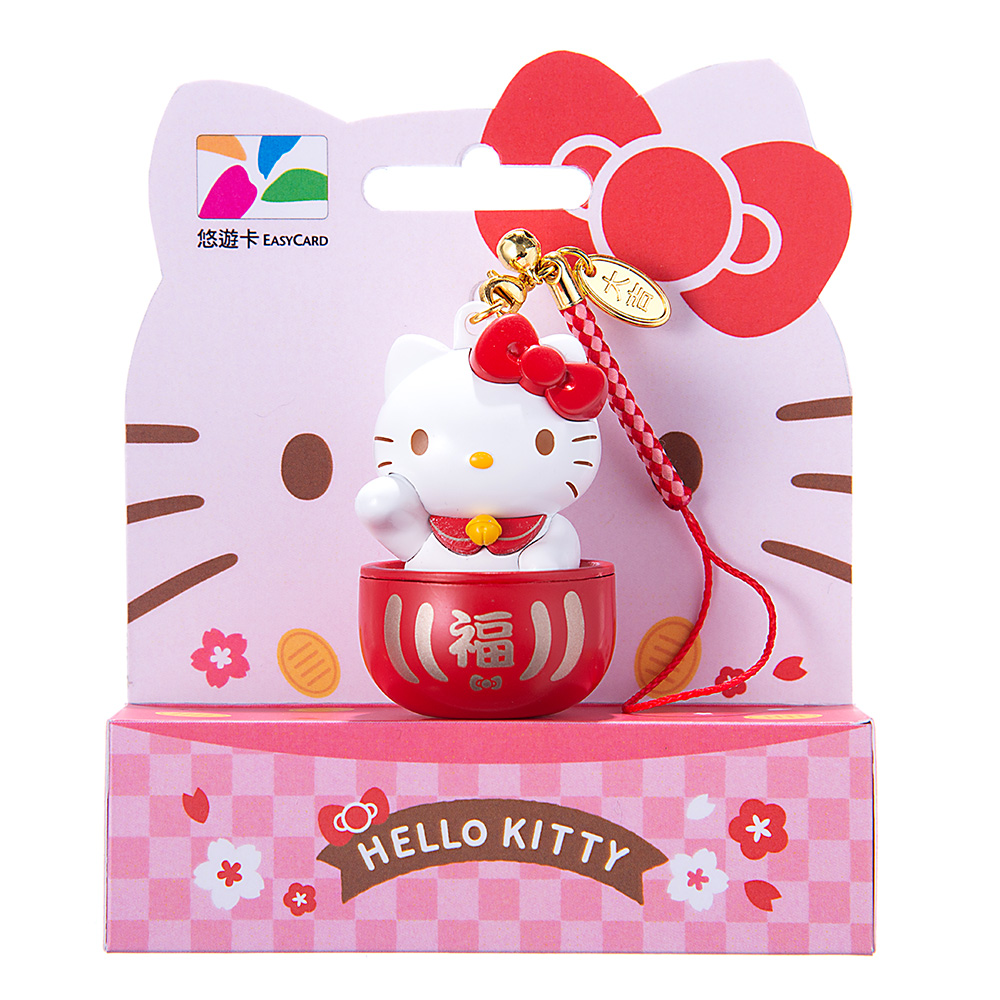 HELLO KITTY與達摩再碰新火花 招財達摩造型卡
