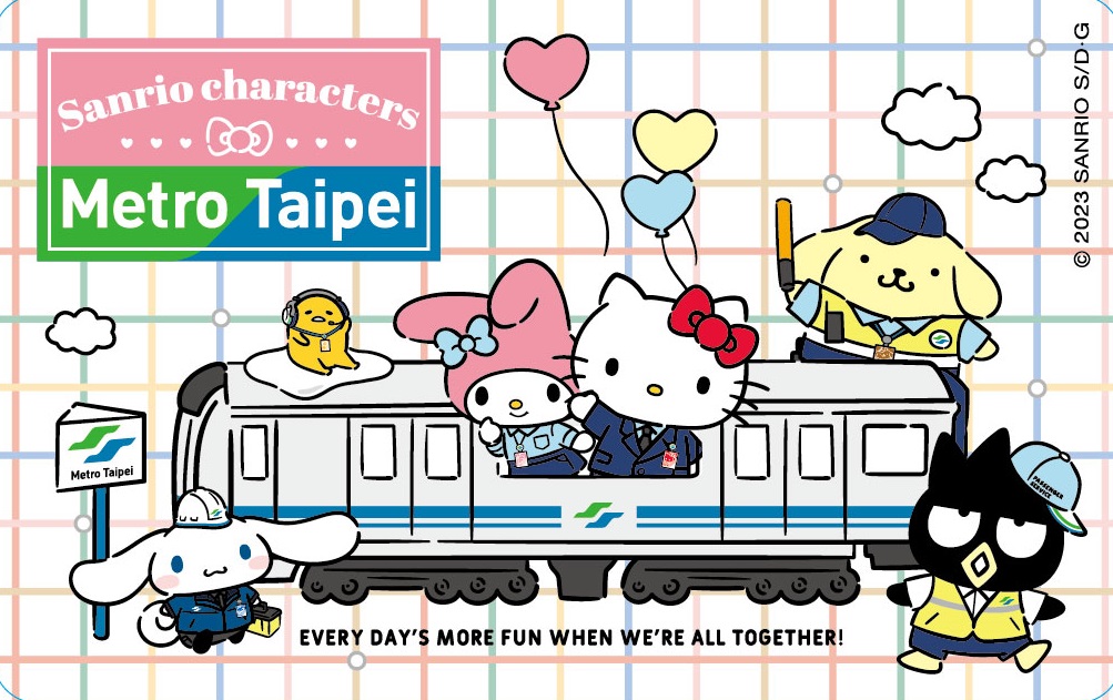 台北捷運xSanrio characters紀念悠遊卡