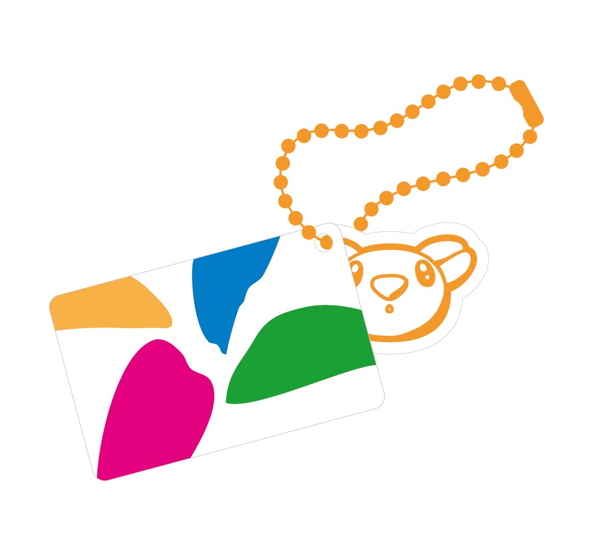經典LOGO SuperCard造型悠遊卡-橙