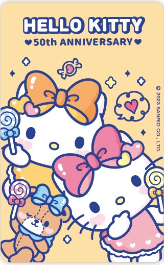 HELLO KITTY 50th悠遊卡-棒棒糖(閃卡)