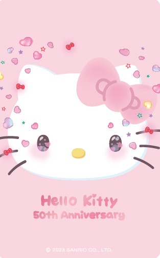 HELLO KITTY 50th悠遊卡-亮眼粉