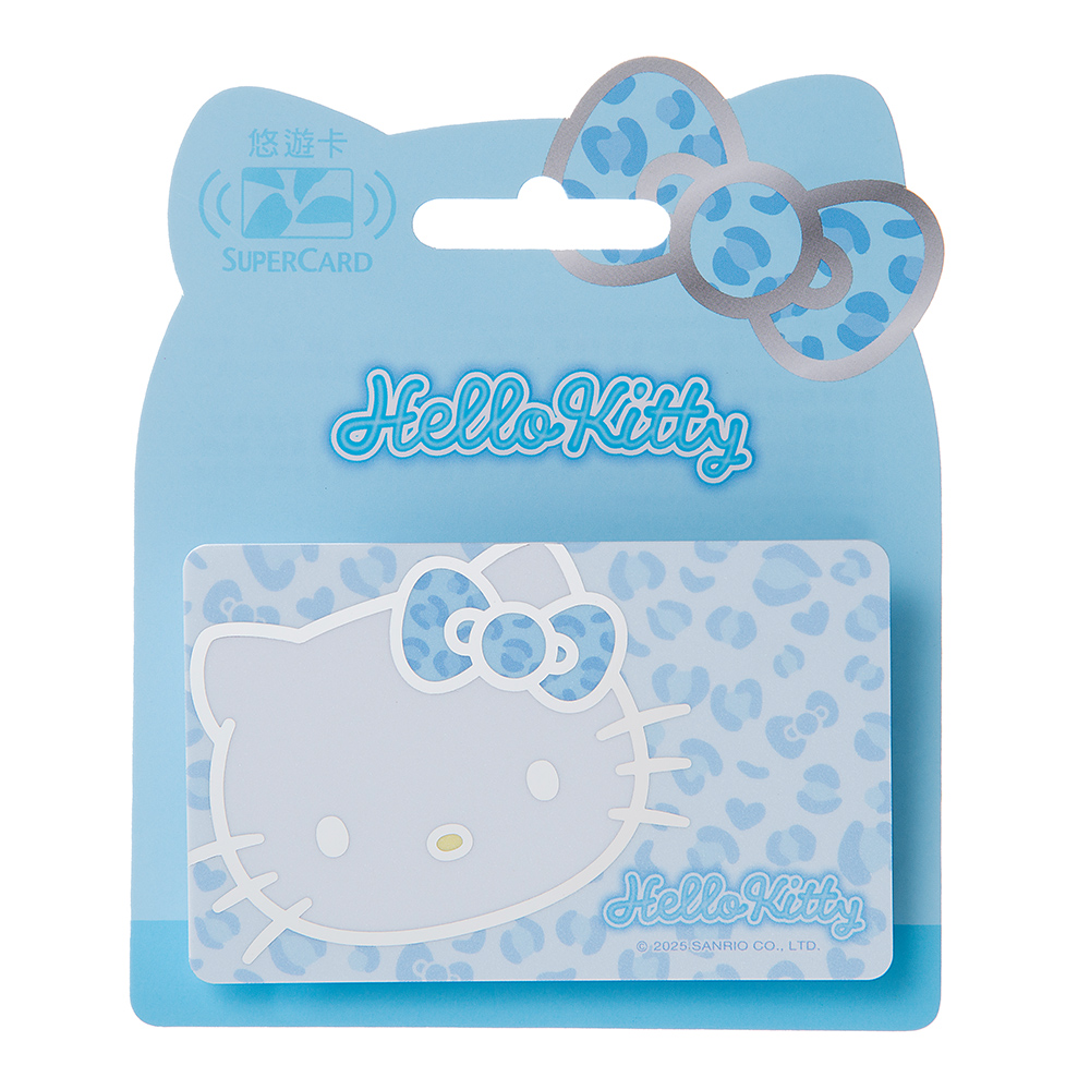 三麗鷗Hello Kitty SuperCard悠遊卡-藍色豹紋