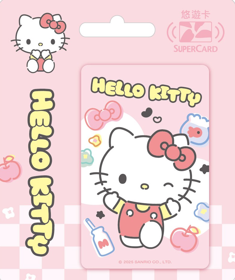 三麗鷗童趣風Supercard悠遊卡-HELLOKITTY