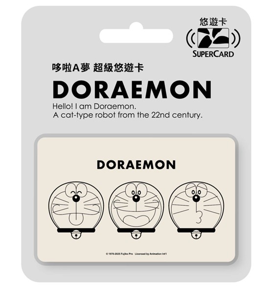 哆啦A夢 Supercard悠遊卡-可愛表情