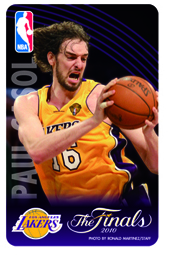 NBA悠遊卡2010總冠軍版 Lakers #16 Paul Gasol 